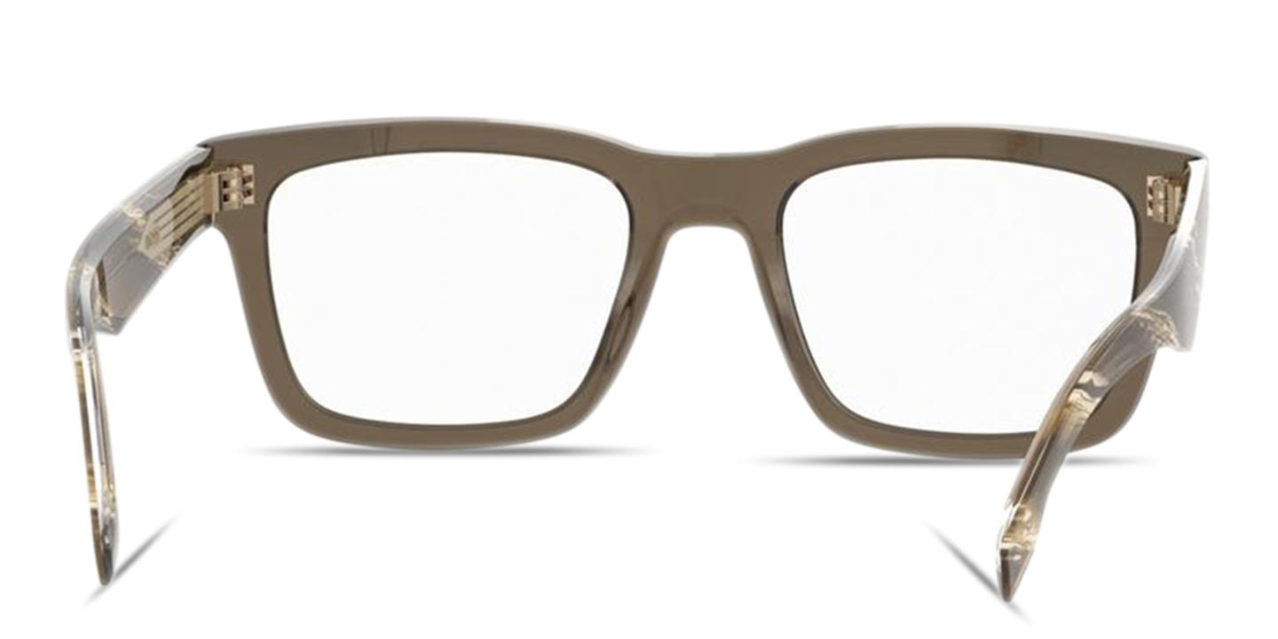 Hugo Boss Rectangle Eyeglasses in Brown – Product Photo 3