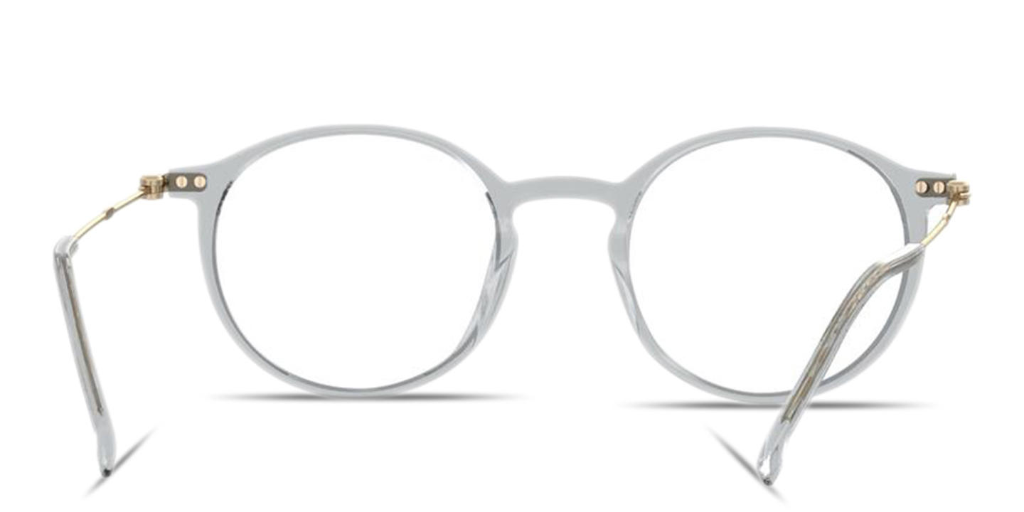 Hugo Boss Logo-Engraved Round Eyeglasses in Grey – Product Photo 3