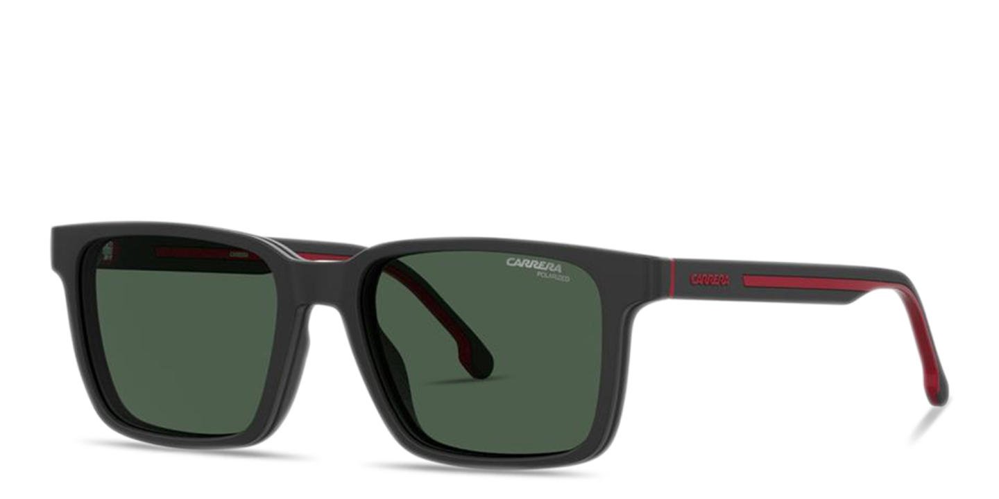 Carrera Embossed Logo Rectangle Eyeglasses in Black – Product Photo 1