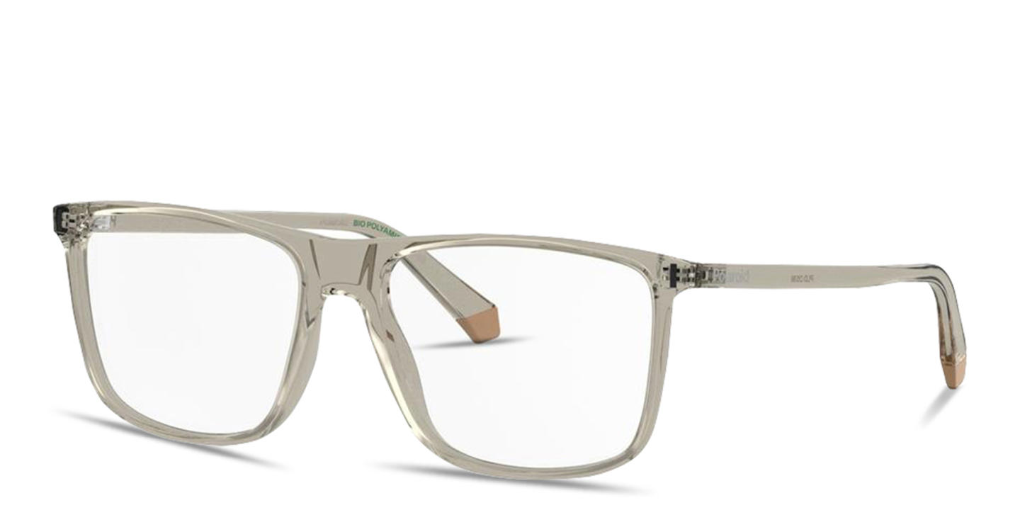 تسوق نظارات طبية مستطيلة واسعة بشعار العلامة بولارويد  بلون بيج أونلاين.