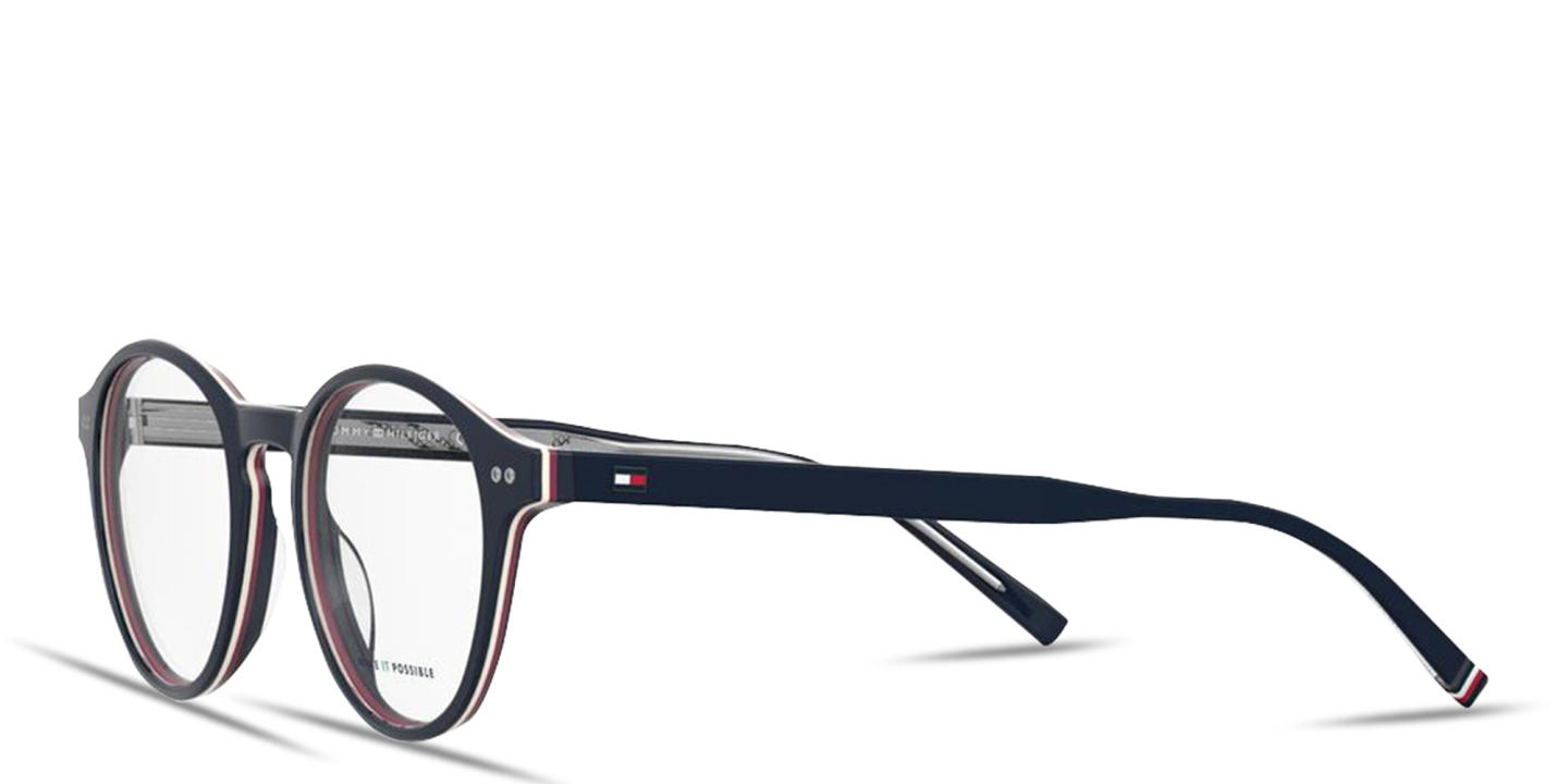 Tommy Hilfiger Flag Logo Panthos Eyeglasses in Blue – Product Photo 1