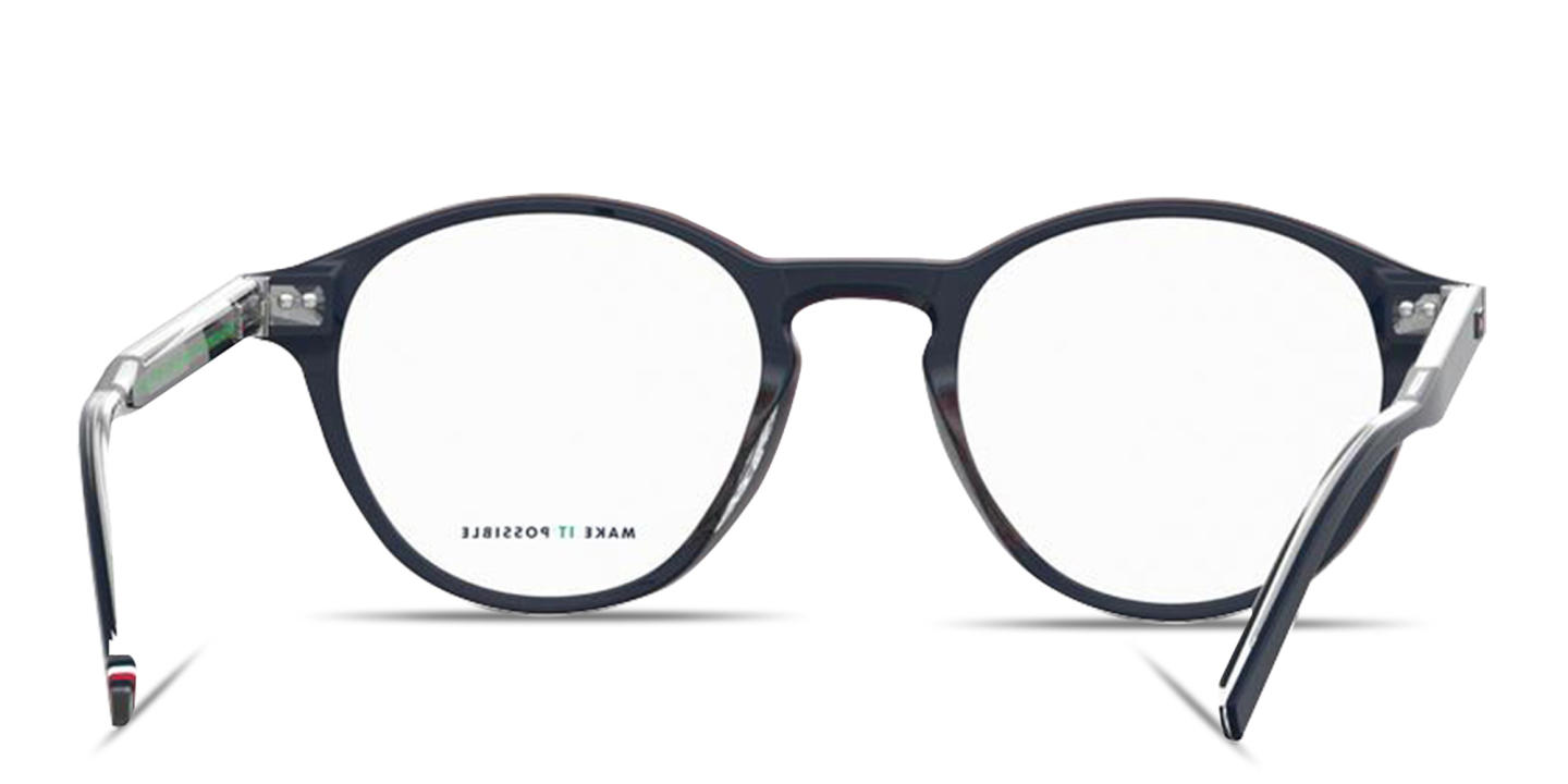 Tommy Hilfiger Flag Logo Panthos Eyeglasses in Blue – Product Photo 3