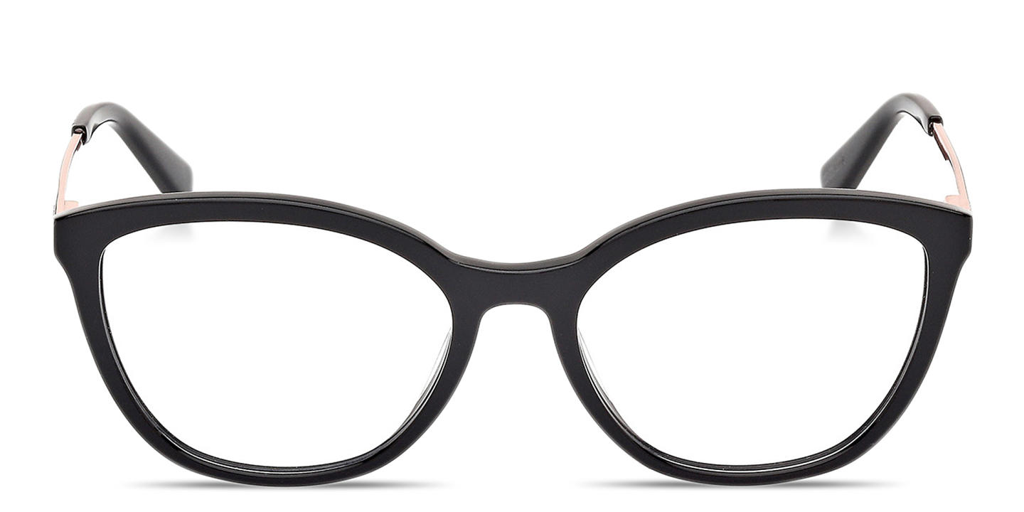 Guess Logo Lettering Cat-Eye Eyeglasses in Black – Product Photo 0