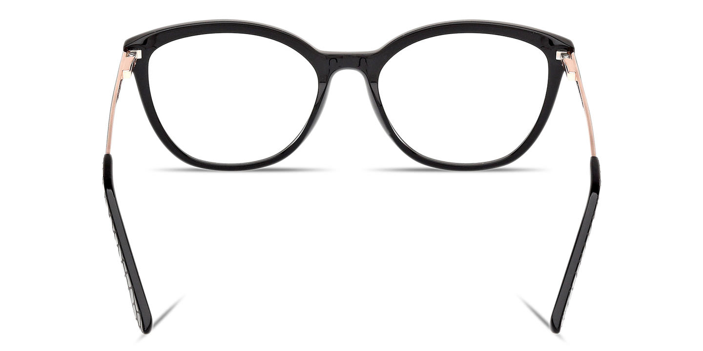 Guess Logo Lettering Cat-Eye Eyeglasses in Black – Product Photo 3