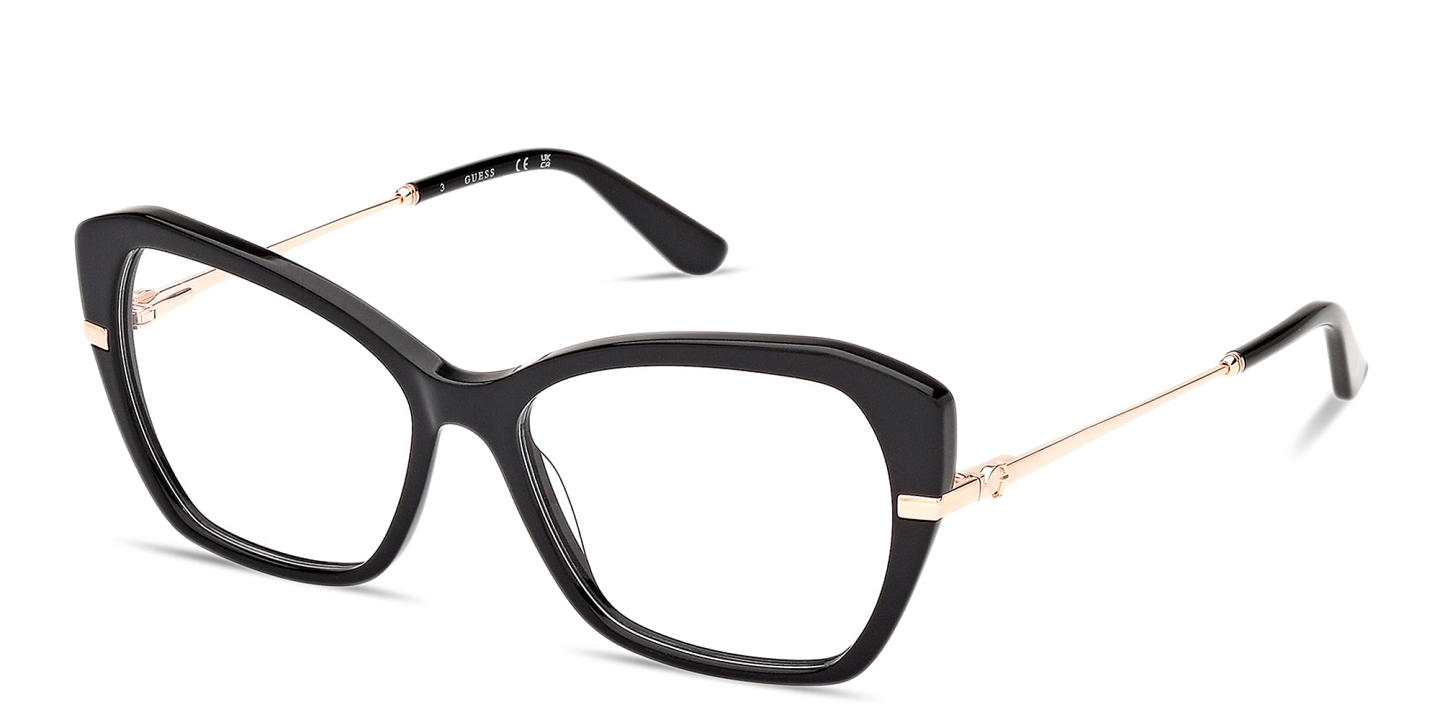 Shop Guess G Motif Cat-Eye Eyeglasses in Black online.