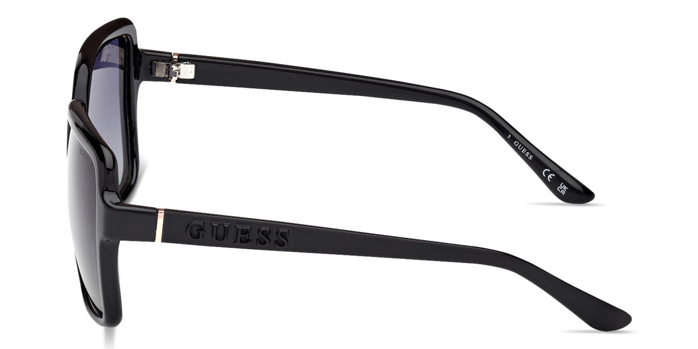 Guess Embossed Logo Oversized Square Sunglasses in Black – Product Photo 2