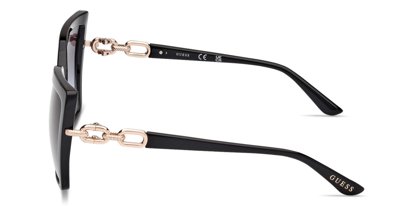 Guess Oversized Cat-Eye Sunglasses in Black – Product Photo 2