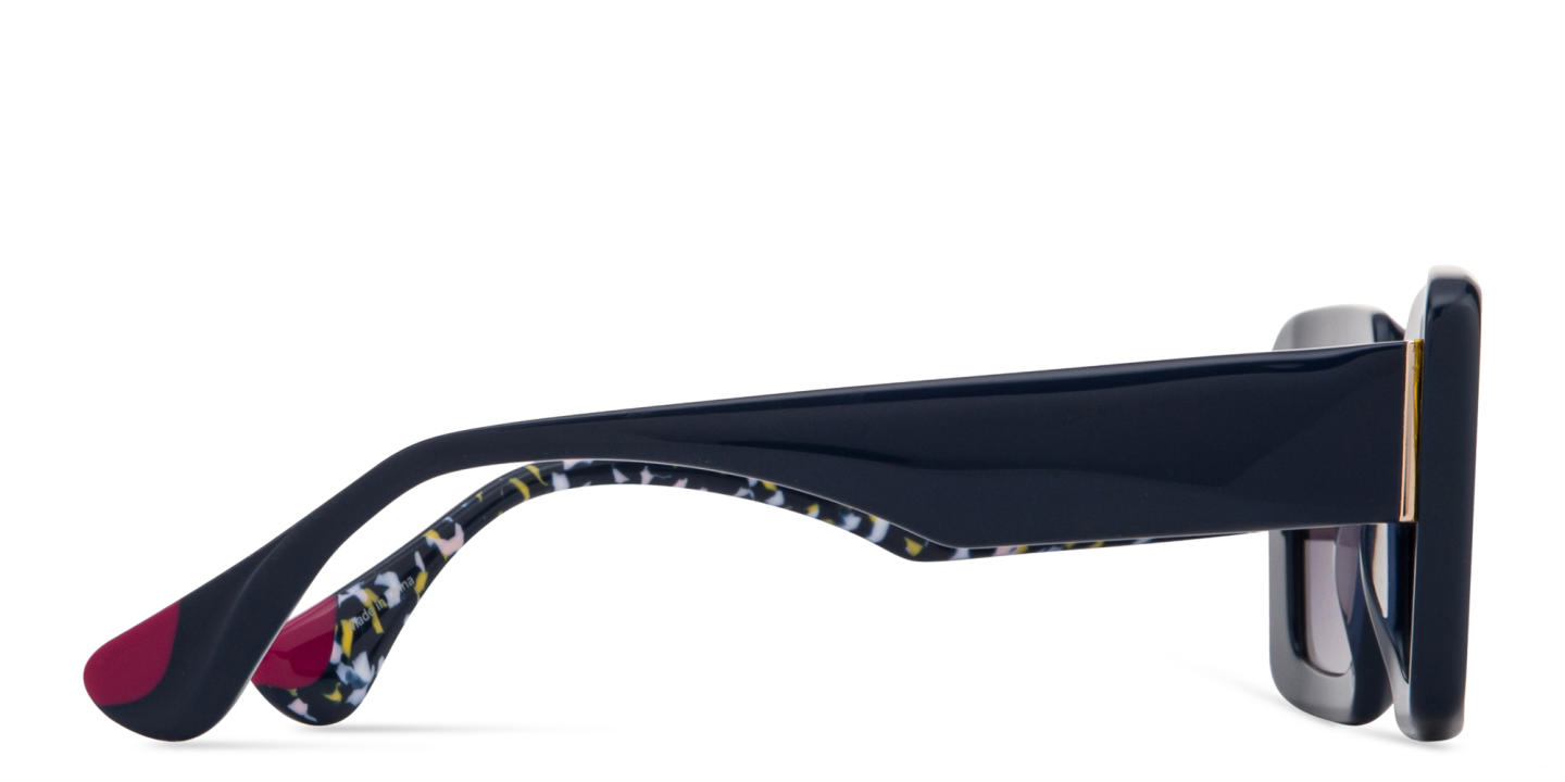 Shop Woodys Stella Square Sunglasses in Blue online.