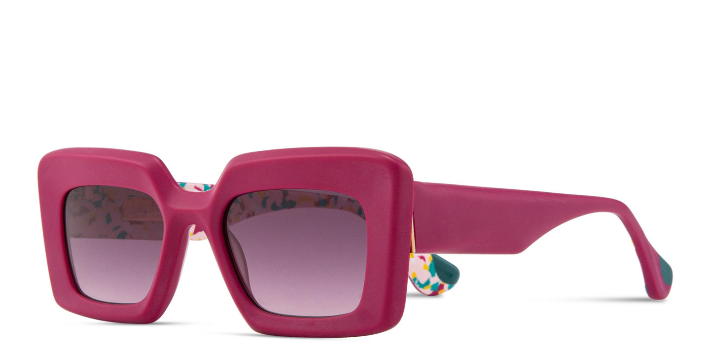 Woodys Stella Limited Edition Square Sunglasses in Pink – Product Photo 1