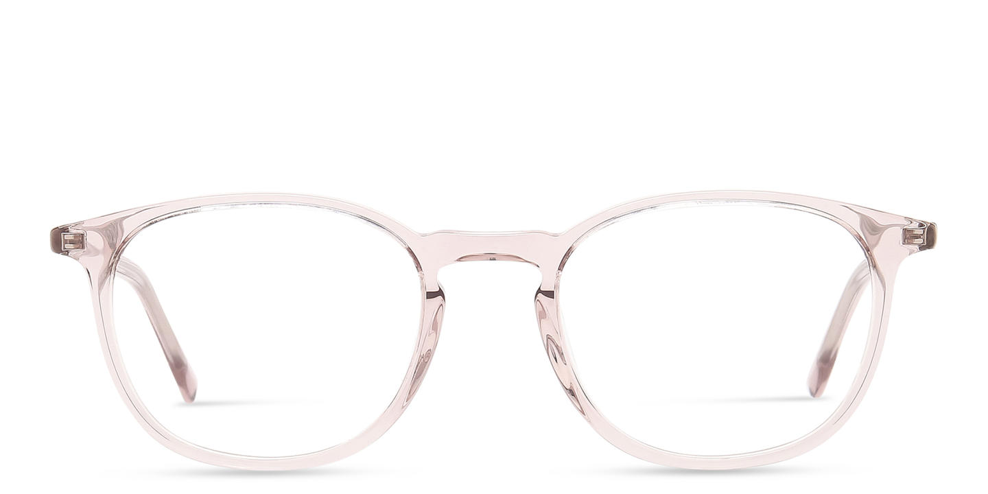 Shop TRICE Unisex Round Eyeglasses with Blue Light Filter in Nude online.