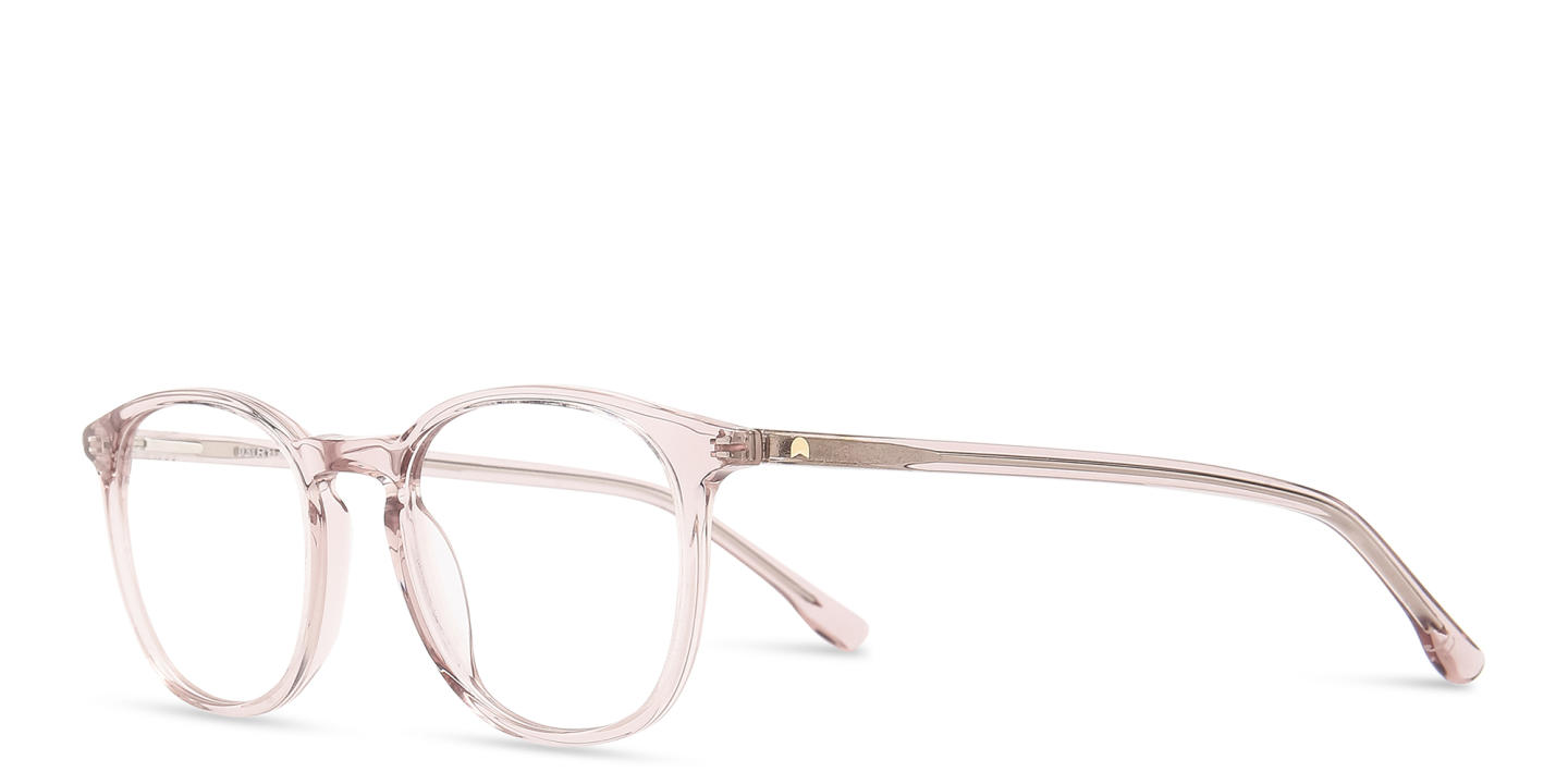 Shop TRICE Unisex Round Eyeglasses with Blue Light Filter in Nude online.