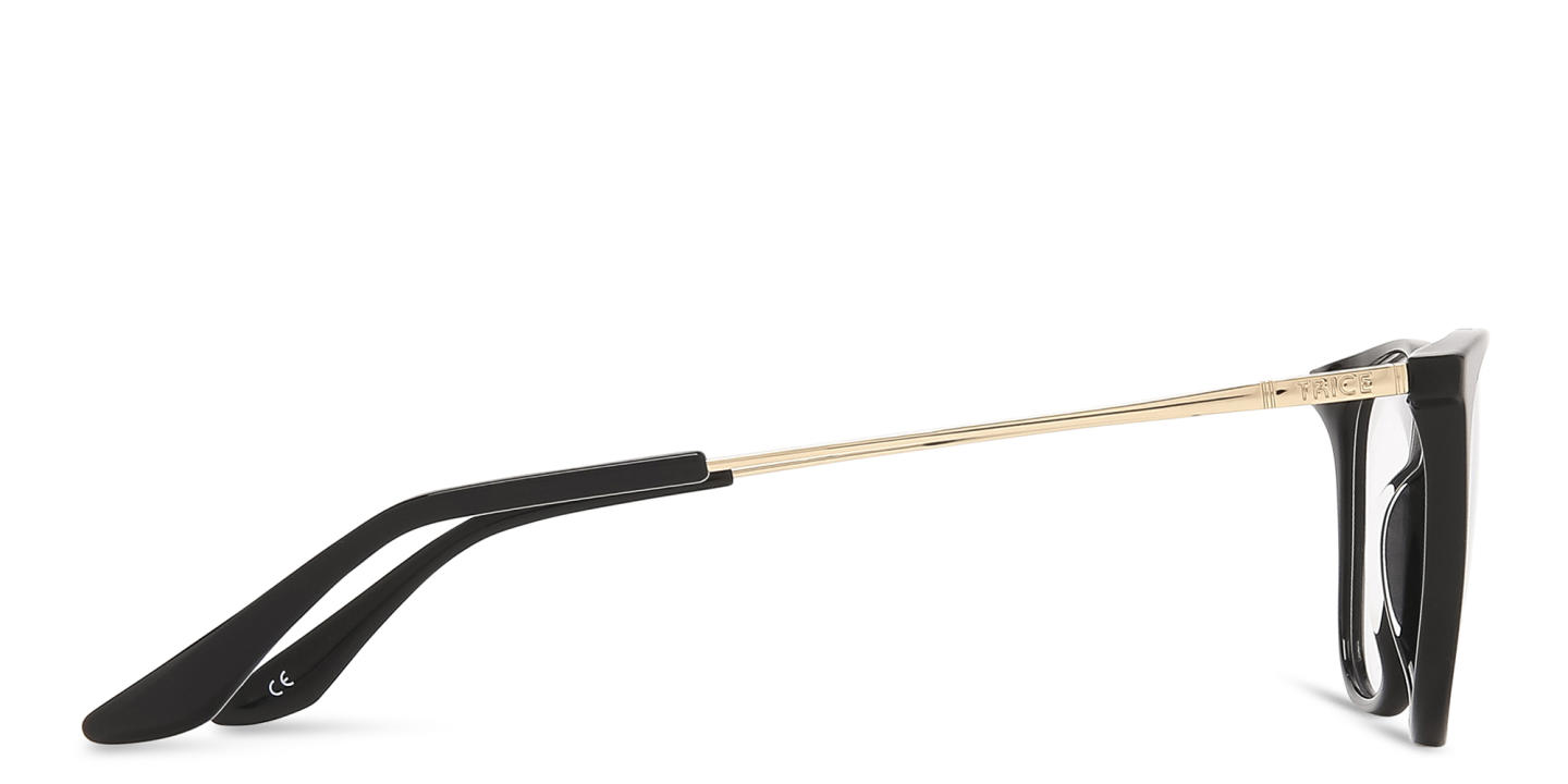 Shop TRICE Square Eyeglasses with Blue Light Filter in Black online.