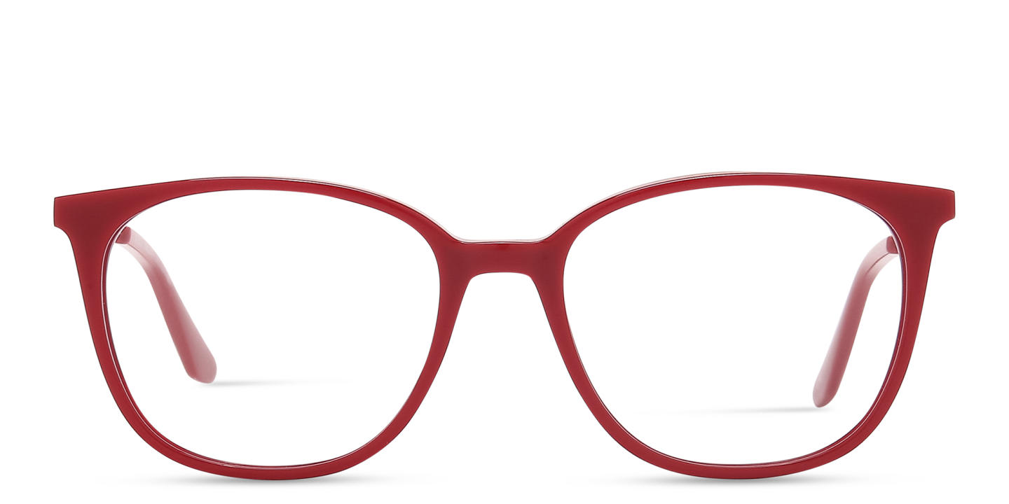 Shop TRICE Square Eyeglasses with Blue Light Filter in Burgundy online.