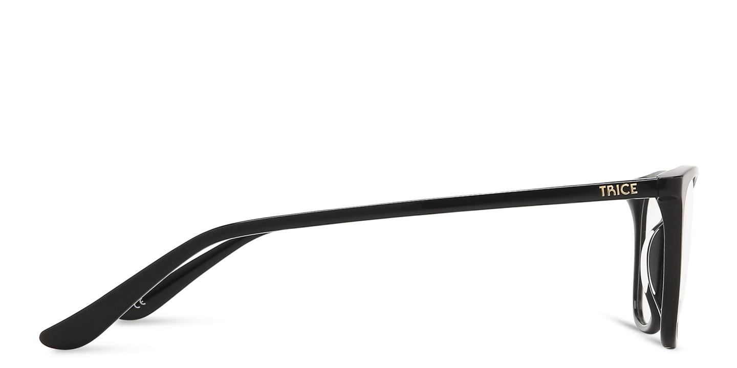 Shop TRICE Cat-Eye Eyeglasses with Blue Light Filter in Black online.