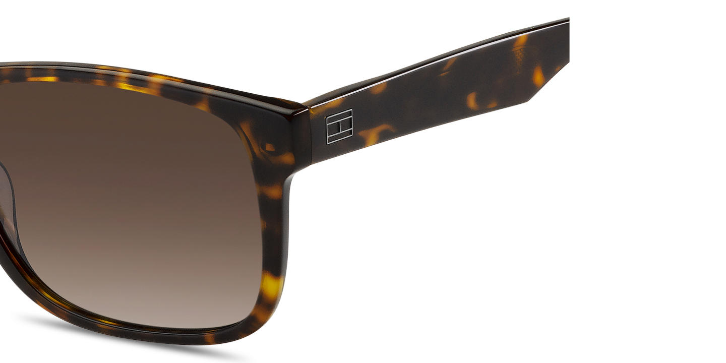 Tommy Hilfiger Logo Rectangle Sunglasses in Brown – Product Photo 3