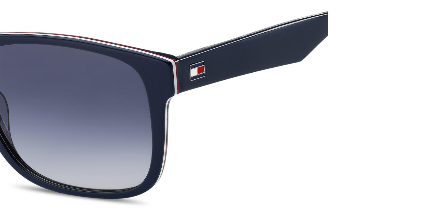 Tommy Hilfiger Logo Rectangle Sunglasses in Blue – Product Photo 3