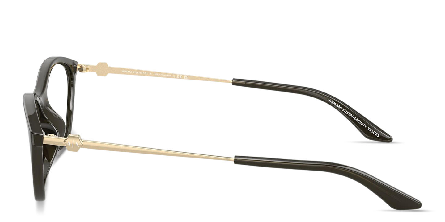 تسوق نظارات طبية غير منتظمة بشعار A|X أرماني إكستشينج بلون رمادي أونلاين.