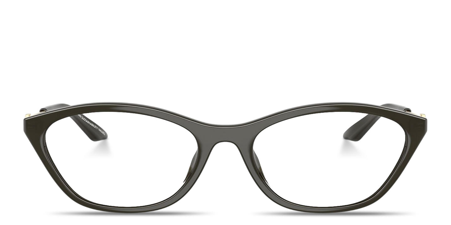 Shop Armani Exchange A|X Logo Irregular Eyeglasses in Grey online.