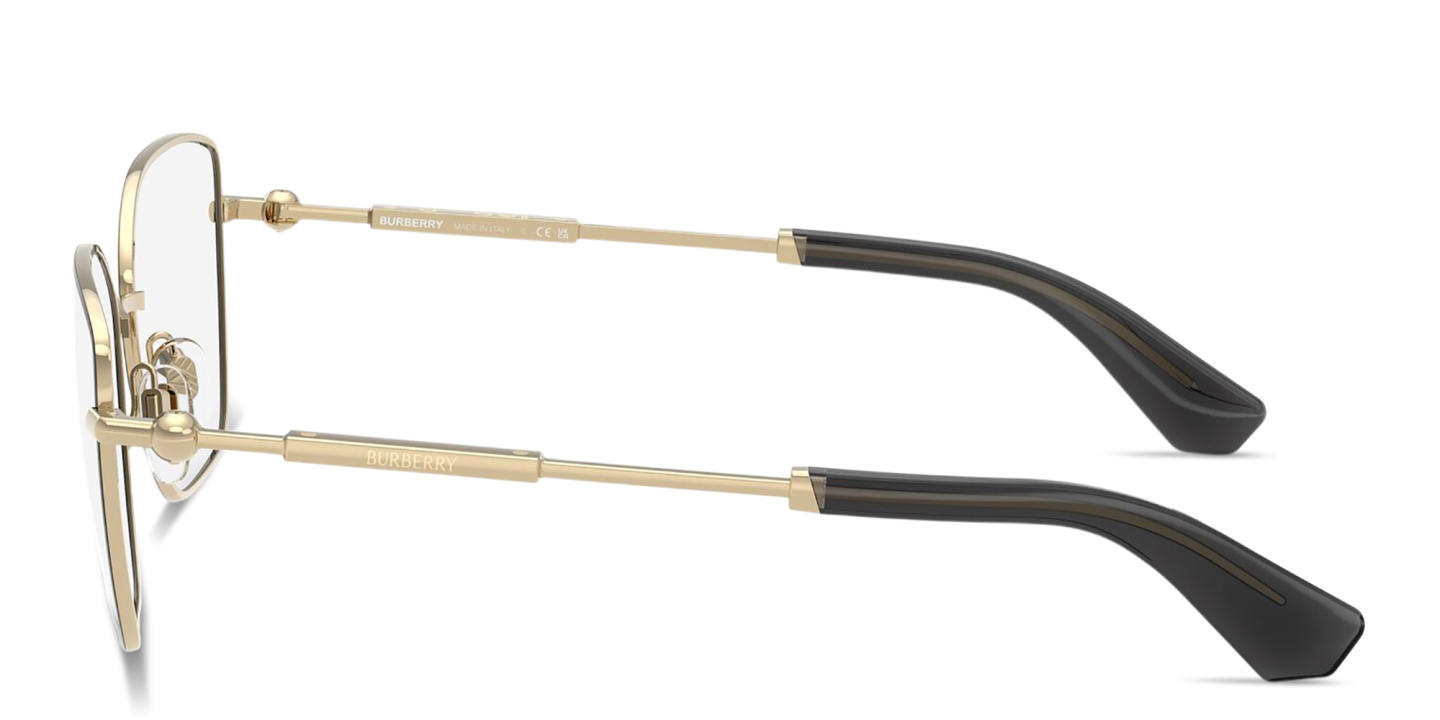 Shop BURBERRY Engraved Logo Cat-Eye Eyeglasses in Black online.