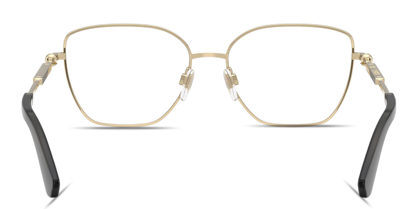Shop BURBERRY Engraved Logo Cat-Eye Eyeglasses in Black online.