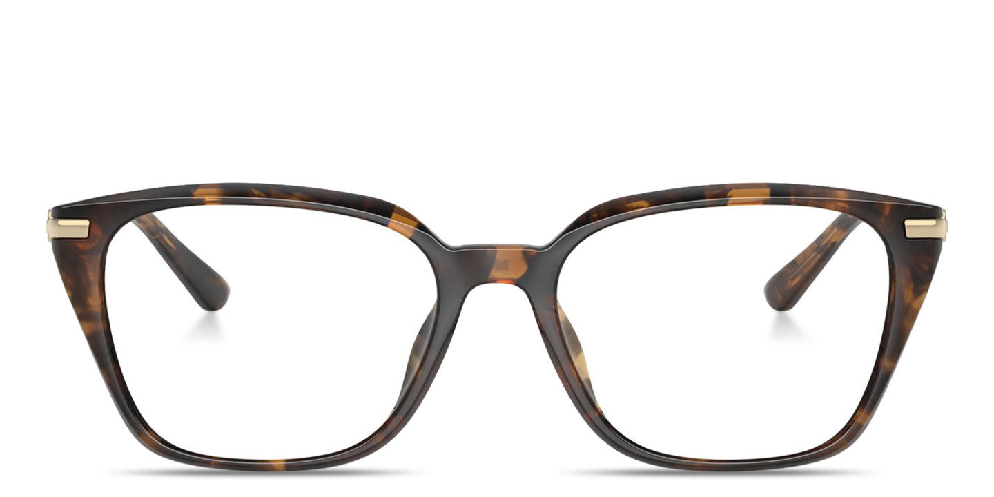 Shop Michael Kors Hainan Rectangle Eyeglasses in Tortoise online.