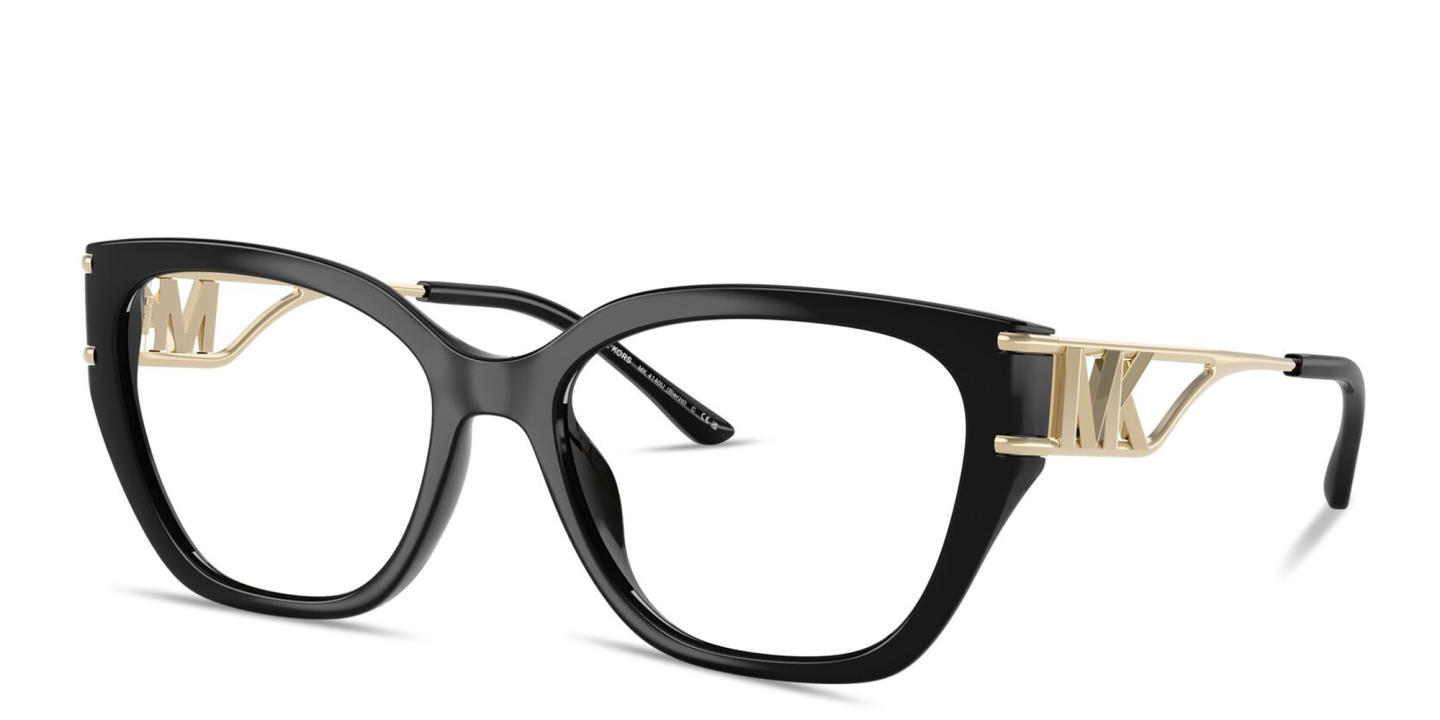 Michael Kors Bierzo Square Eyeglasses in Black – Product Photo 1
