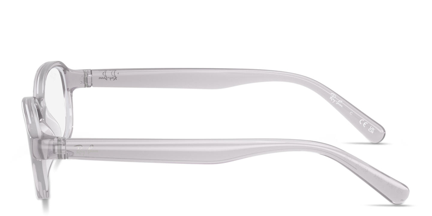 Shop Ray-Ban Junior Optics Kids Bio-Based Pillow Eyeglasses in Transparent Gray online.