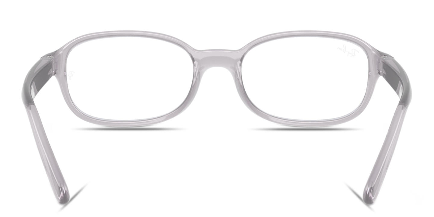 Shop Ray-Ban Junior Optics Kids Bio-Based Pillow Eyeglasses in Transparent Gray online.