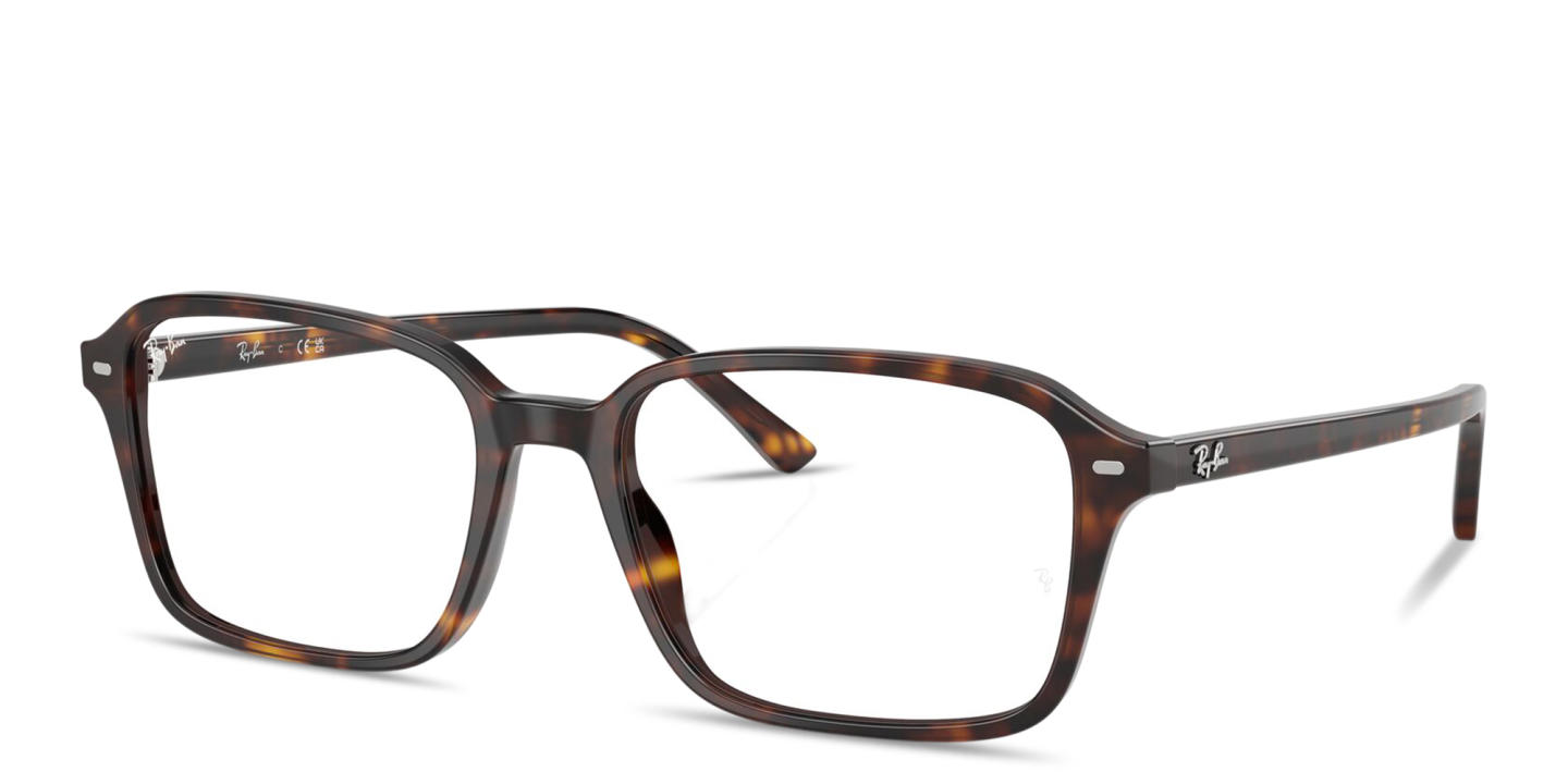 Shop Ray-Ban Raimond Optics Unisex Square Eyeglasses in Havana online.