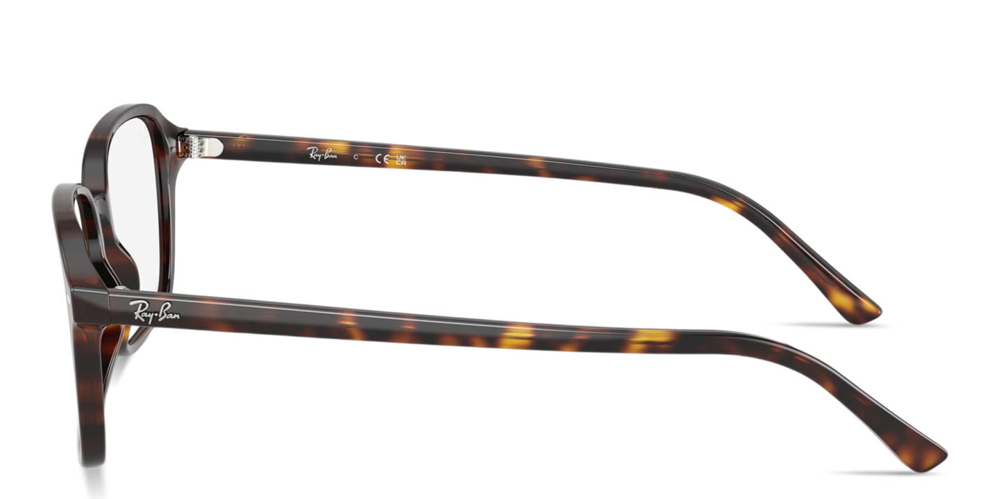 Shop Ray-Ban Raimond Optics Unisex Square Eyeglasses in Havana online.