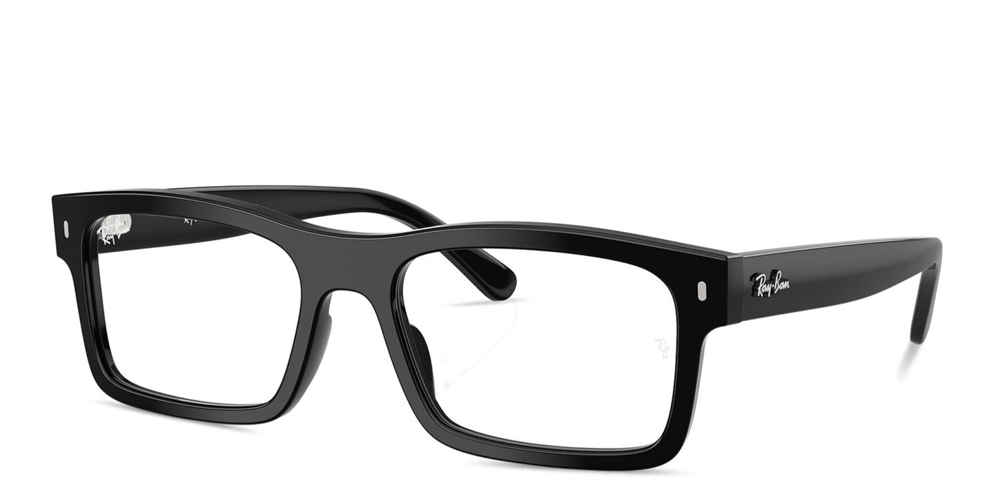 Ray-Ban Optics Unisex Rectangle Eyeglasses in Black – Product Photo 1