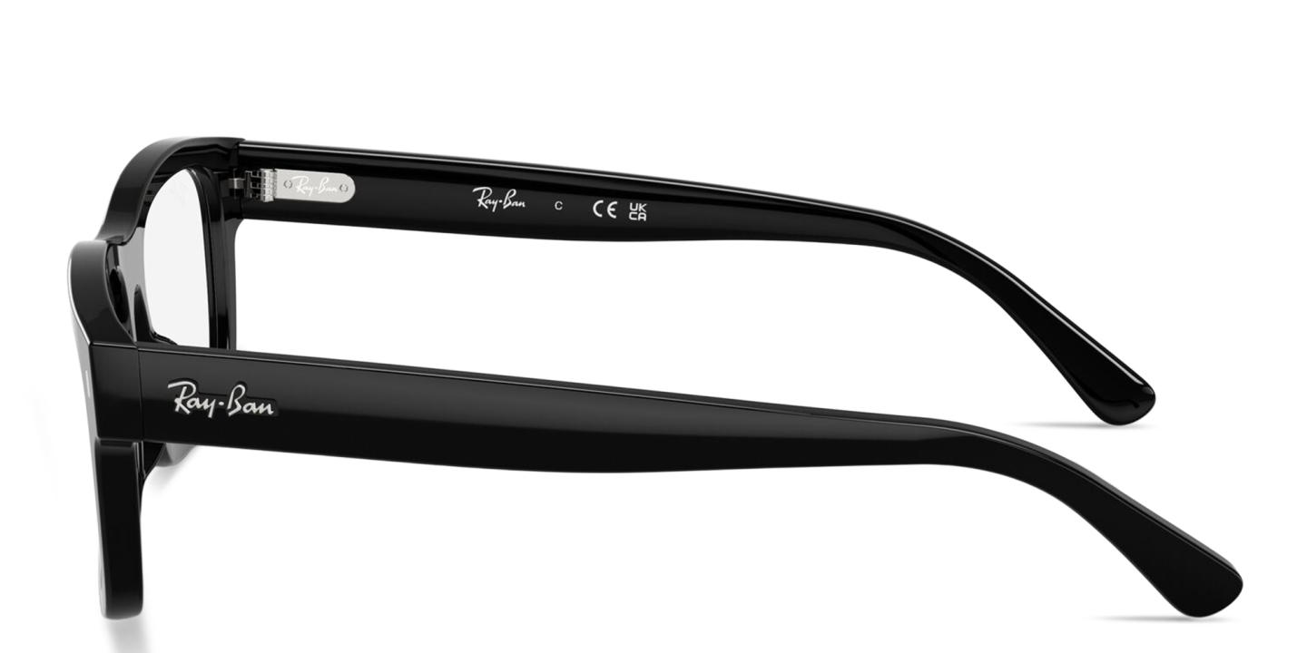 Ray-Ban Optics Unisex Rectangle Eyeglasses in Black – Product Photo 2