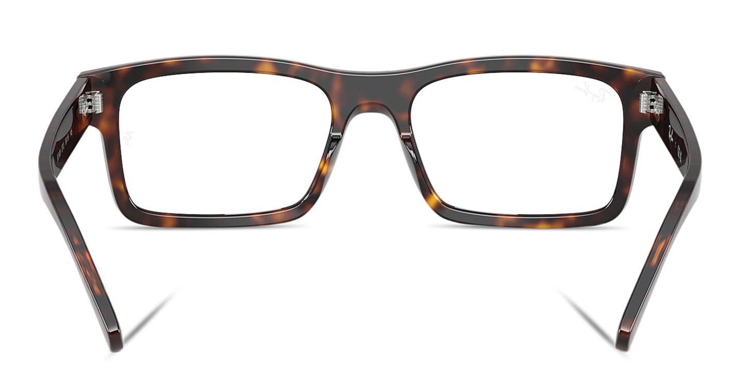 Ray-Ban Optics Unisex Rectangle Eyeglasses in Havana – Product Photo 3