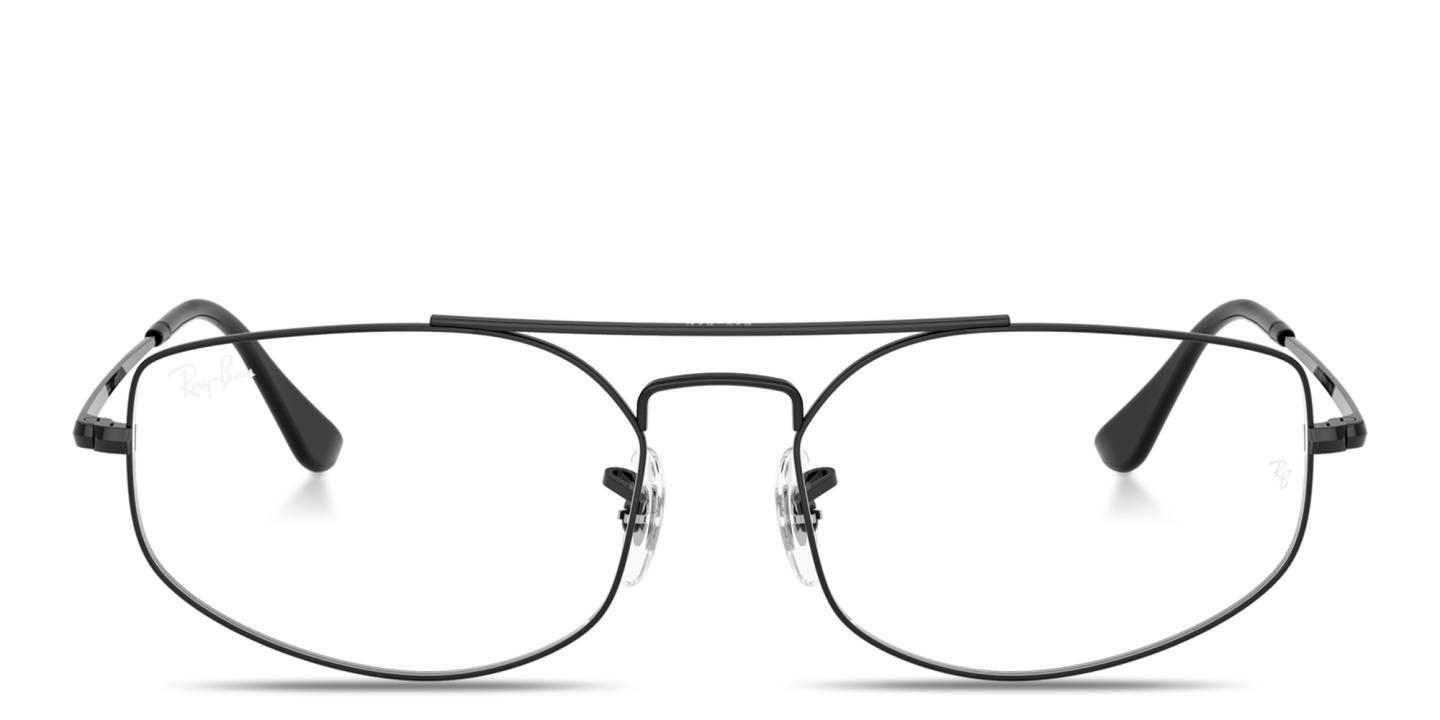 Ray-Ban Explorer 5 Optics Unisex Wide Irregular Eyeglasses in Black – Product Photo 0