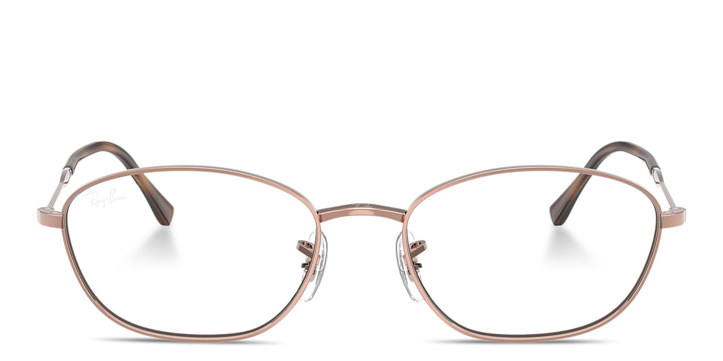 Shop Ray-Ban Optics Irregular Eyeglasses in Copper online.