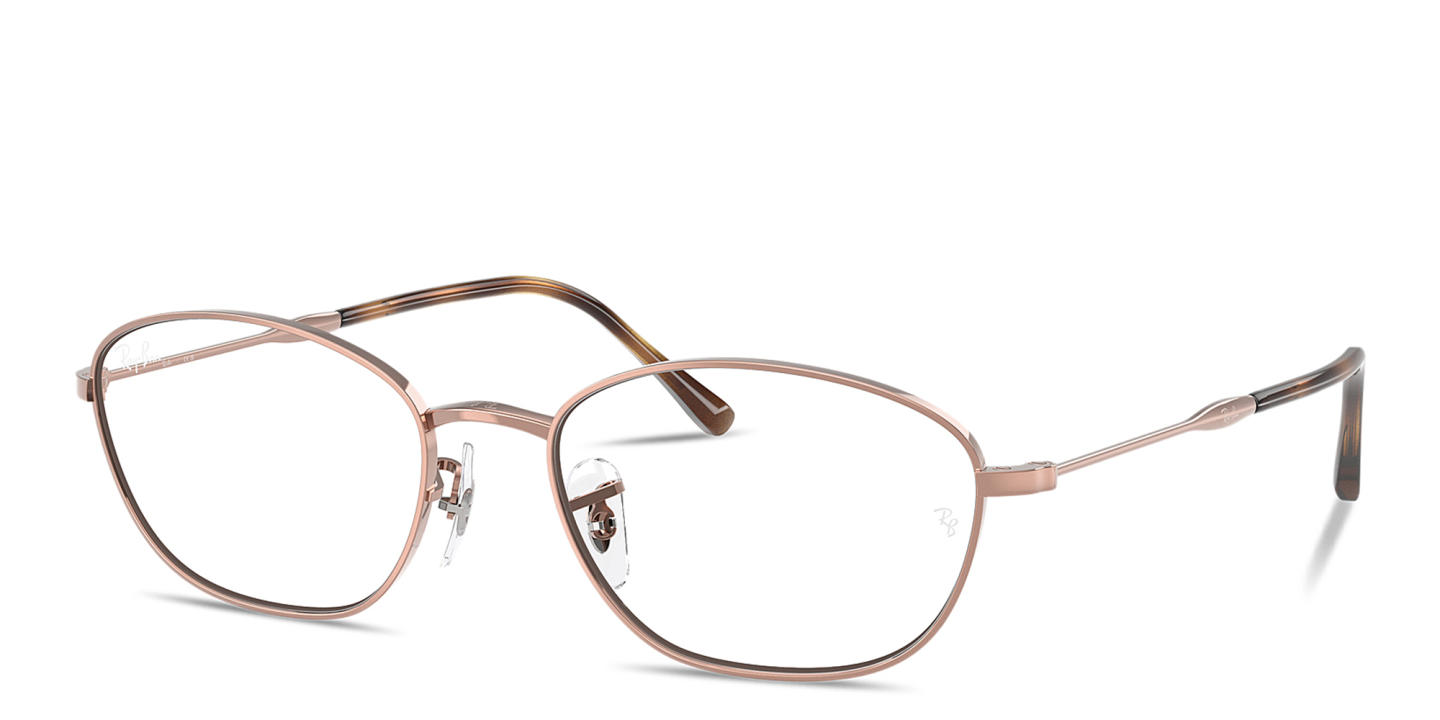 Shop Ray-Ban Optics Irregular Eyeglasses in Copper online.