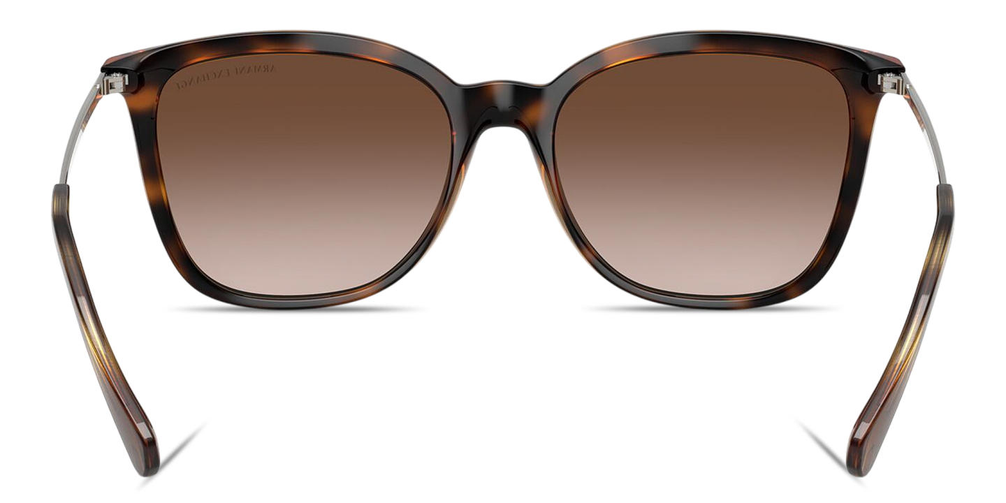 Shop Armani Exchange A|X Logo Butterfly Sunglasses in Havana online.