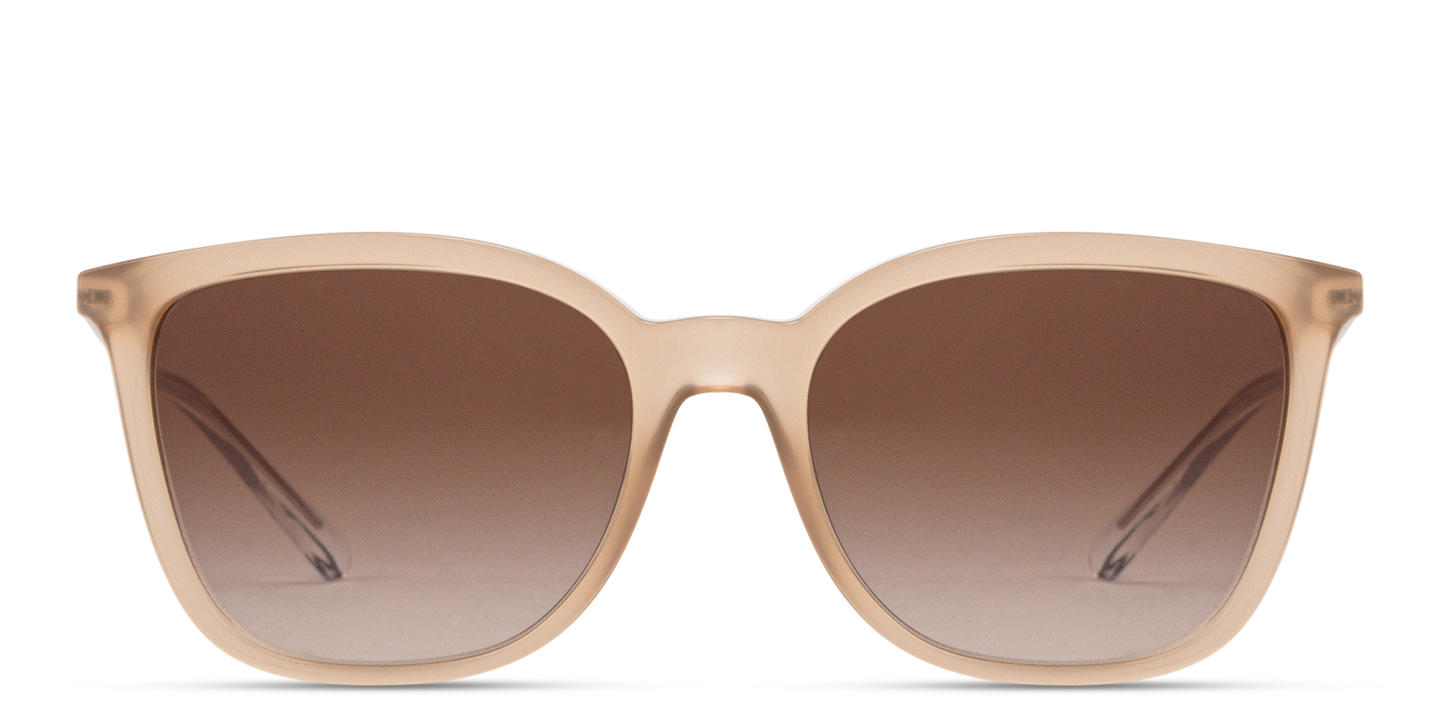 Shop Armani Exchange A|X Logo Butterfly Sunglasses in Beige online.