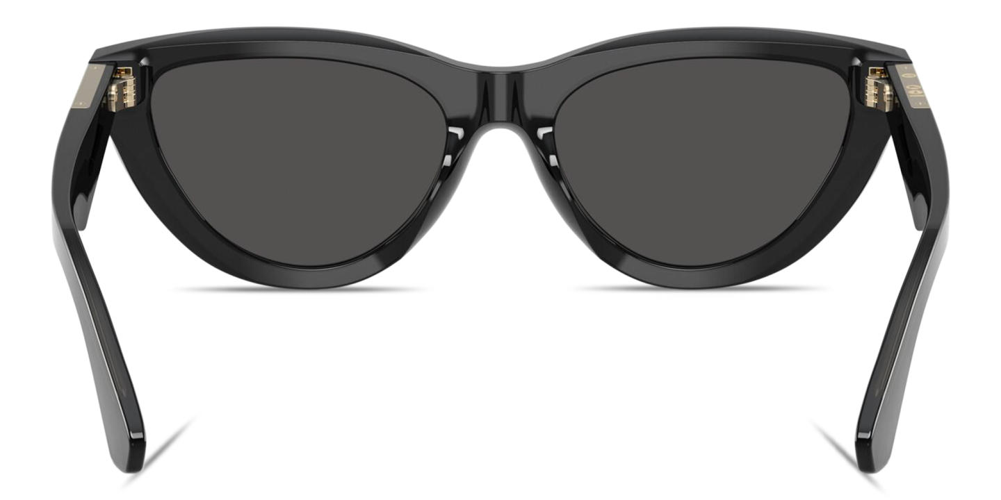 Shop BURBERRY Engraved Logo Cat-Eye Sunglasses in Grey online.