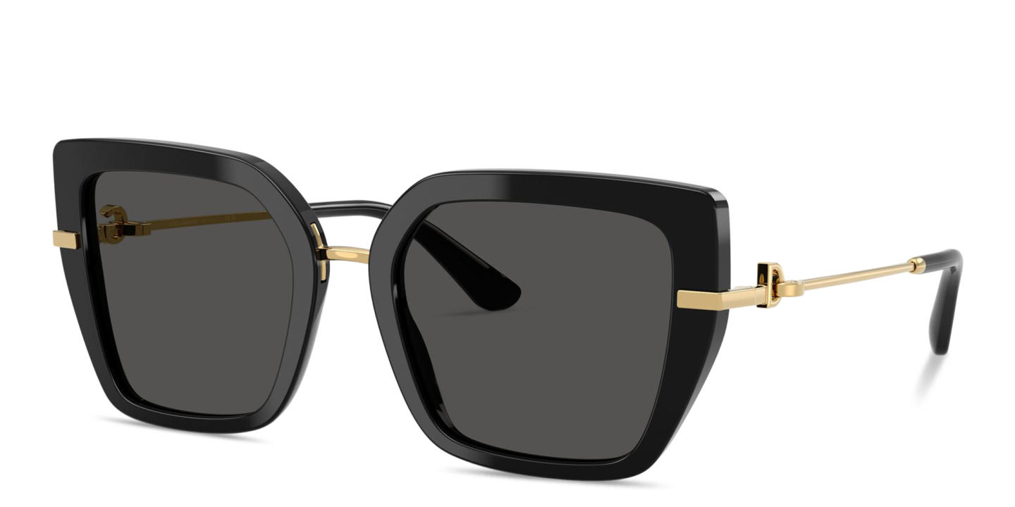 Dolce & Gabbana DG Motif Butterfly Sunglasses in Black – Product Photo 1