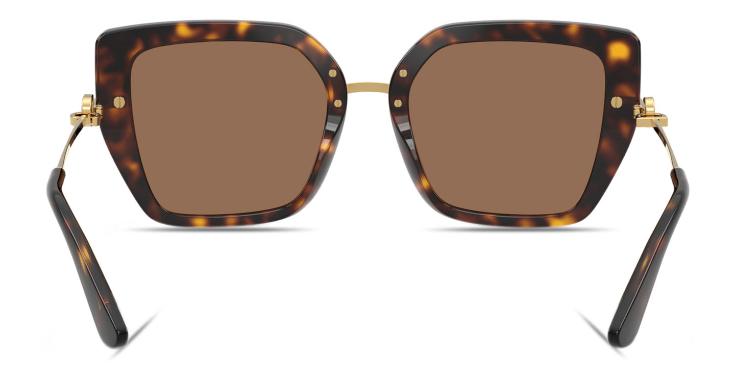 Shop Dolce & Gabbana DNA Butterfly Sunglasses in Havana online.