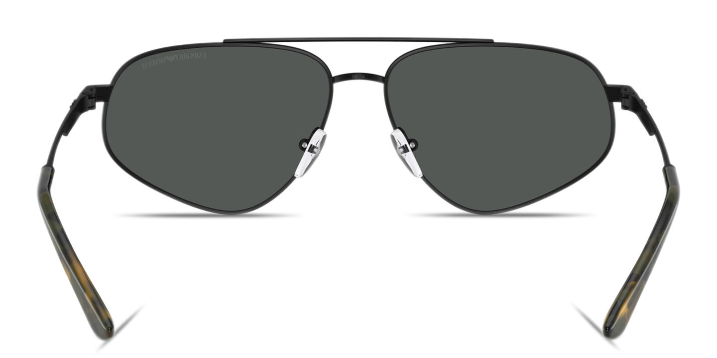 Emporio Armani Modern Pilot Sunglasses in Matte Black – Product Photo 3