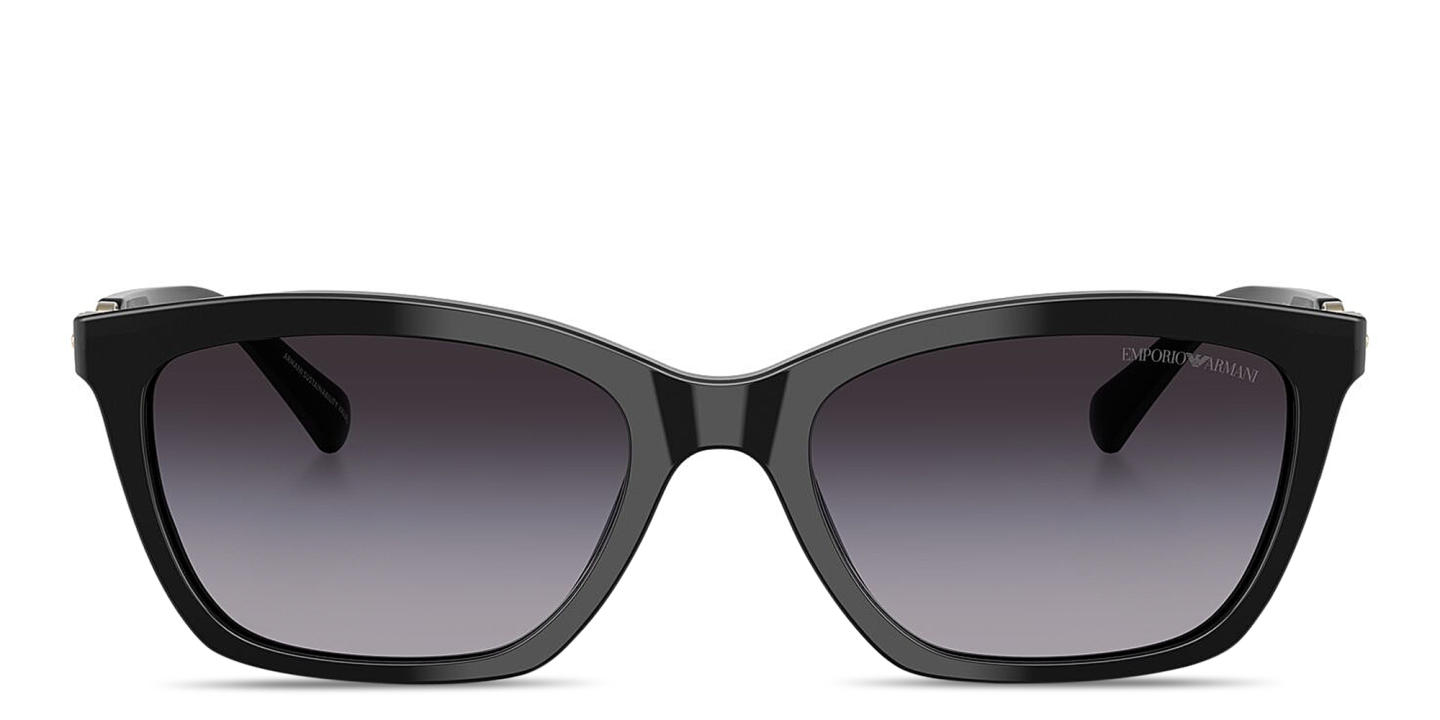 Emporio Armani Eagle Logo Cat-Eye Sunglasses in Black – Product Photo 0