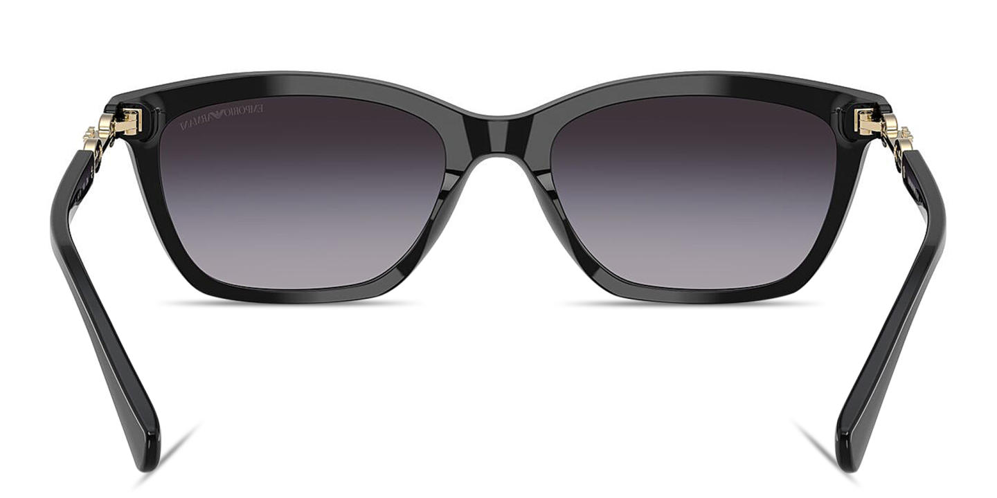 Emporio Armani Eagle Logo Cat-Eye Sunglasses in Black – Product Photo 3