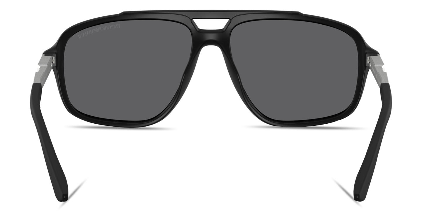 Emporio Armani Modern Pilot Sunglasses in Matte Black – Product Photo 3