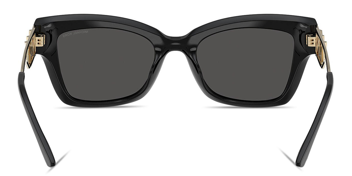 Shop Michael Kors Cantabria Square Sunglasses in Black online.