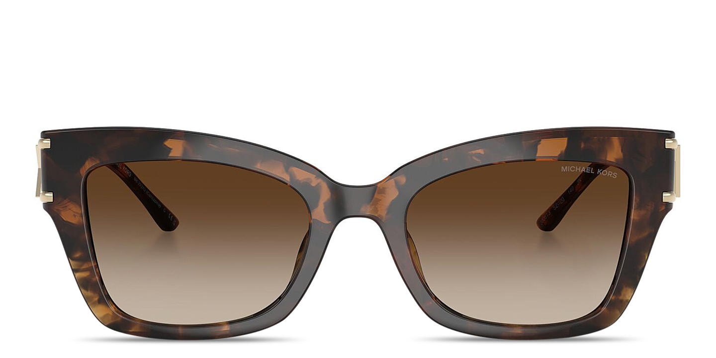 Shop Michael Kors Cantabria Square Sunglasses in Tortoise online.