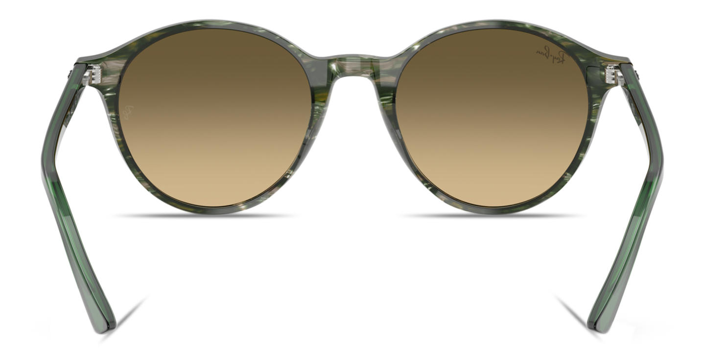 Shop Ray-Ban Bernard Unisex Panthos Sunglasses in Transparent Shade Fantasy Green online.