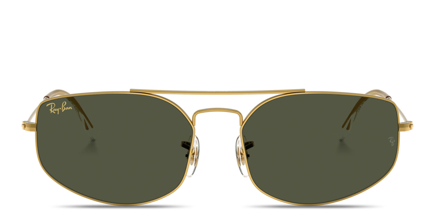 Shop Ray-Ban Explorer 5 Unisex Irregular Sunglasses in Legend Gold online.
