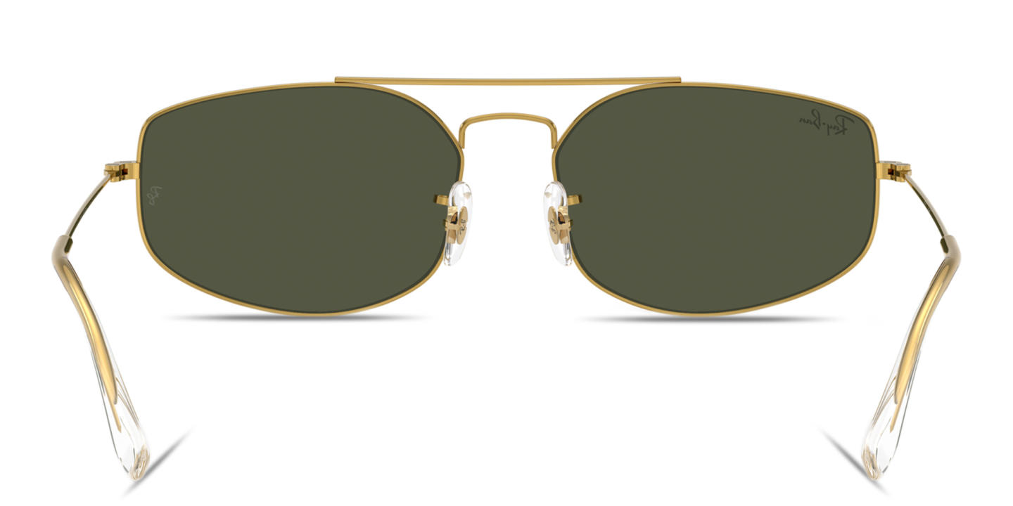 Shop Ray-Ban Explorer 5 Unisex Irregular Sunglasses in Legend Gold online.